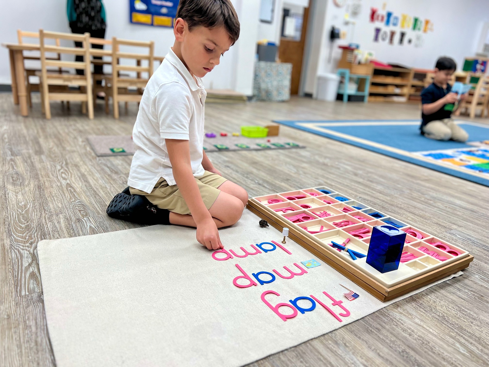 Kindergarten program at Apple Montessori